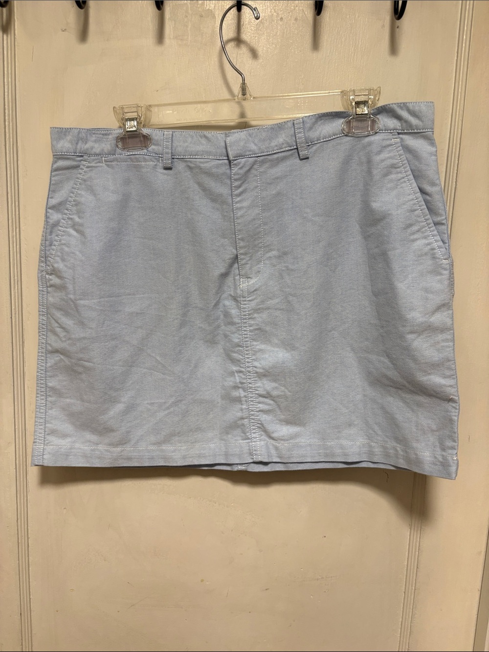 Ralph Lauren Sport Preppy Light Blue Cotton Mini Skirt 12